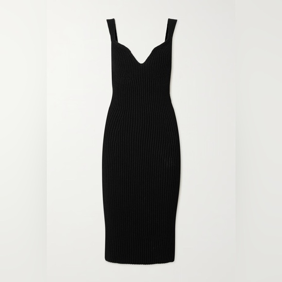 Khaite The Alessia Dress in Black - Picture 5 of 16